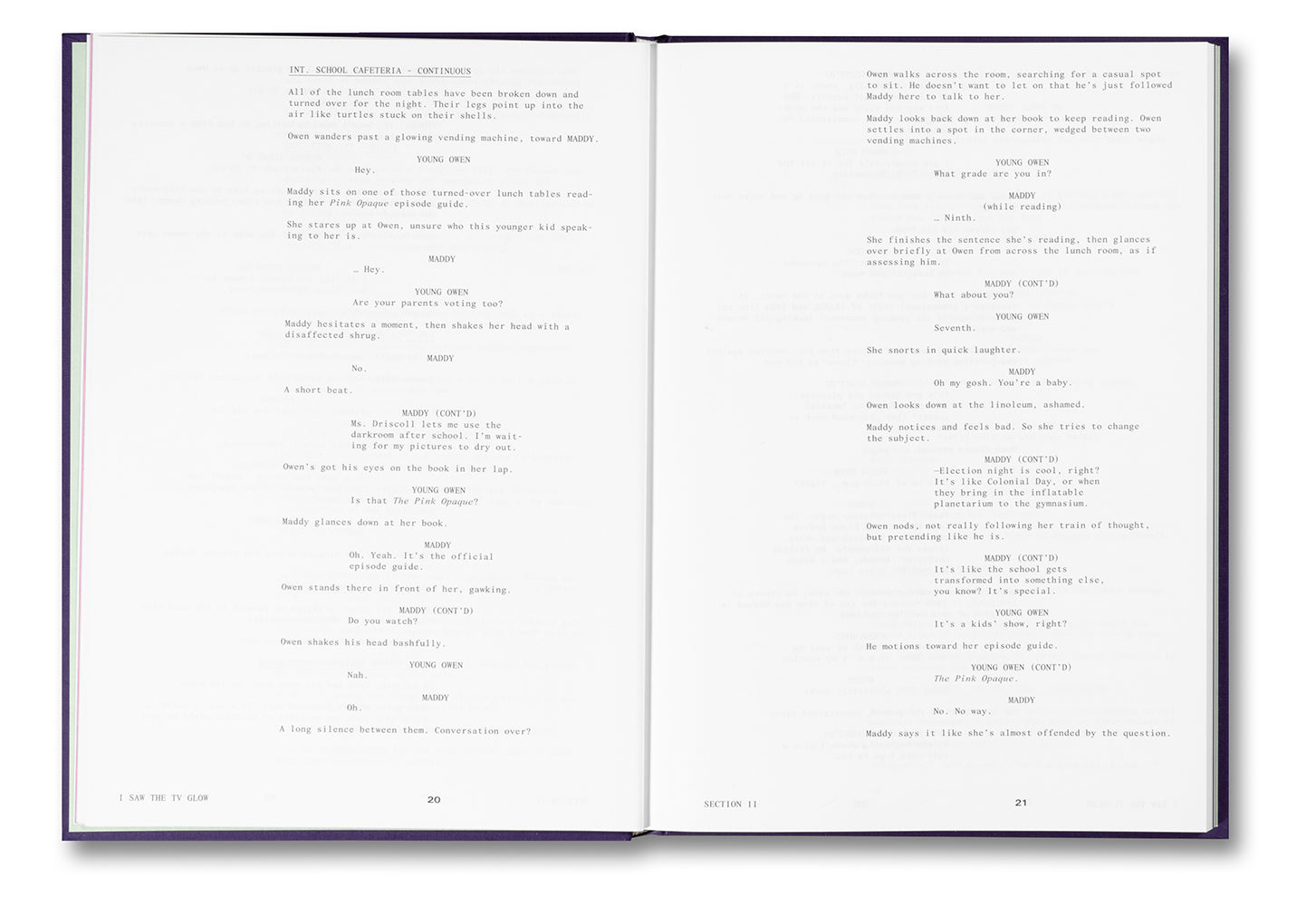 I Saw the TV Glow Screenplay Book – MACK