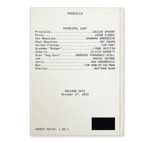 Priscilla Screenplay Book