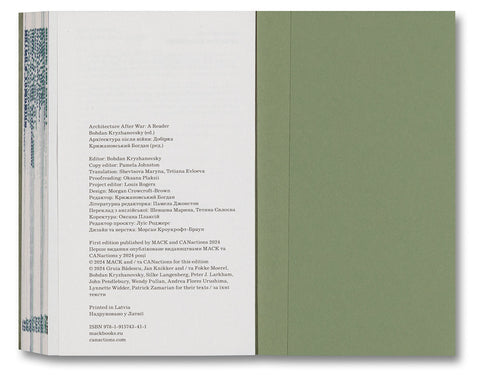 Architecture After War: A Reader - MACK