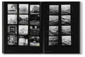Black and white contact sheet of photographer Hujar's candid portraits, from the MACK photography book "Hujar:Contact."