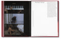 Open film book titled "In the Mood?" by A24, featuring pages with movie scenes and vibrant film-themed illustrations.