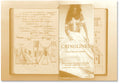 Open book titled "Prefigured: Fashion and Exhibition-Making" by SPBH Editions, showing pages with fashion and exhibition images.