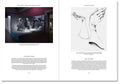 Interior of "Prefigured: Fashion and Exhibition-Making" book by SPBH Editions, showcasing pages with fashion and exhibition design images.