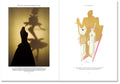 Open book titled "Prefigured: Fashion and Exhibition-Making" by SPBH Editions, showing interior pages with fashion and exhibition images.