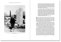 Interior view of "Prefigured: Fashion and Exhibition-Making" book by SPBH Editions, showing pages with images and text.