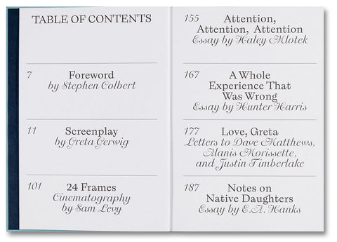 Lady Bird Screenplay Book - MACK