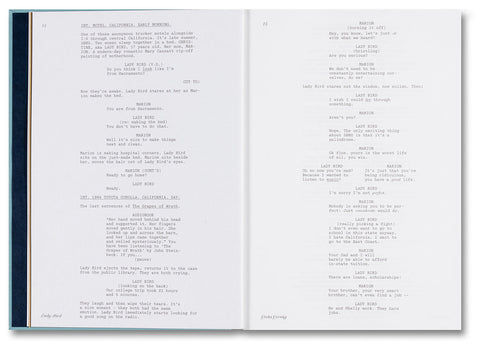 Lady Bird Screenplay Book - MACK
