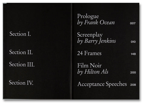 Moonlight Screenplay Book - MACK