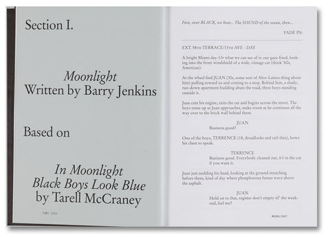 Moonlight Screenplay Book - MACK