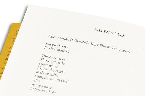 My Center is Not in the Solar System: Tributes to Etel Adnan - MACK