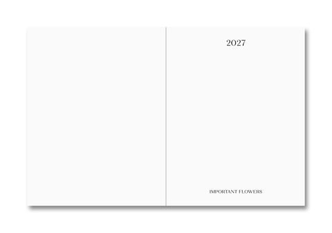 The Important Flowers Planner 2027