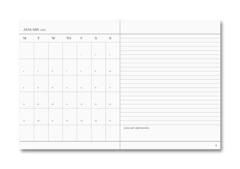 The Important Flowers Planner 2027