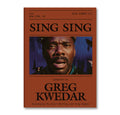 Cover of the Sing Sing screenplay book by A24, featuring bold typography and artwork related to the film.